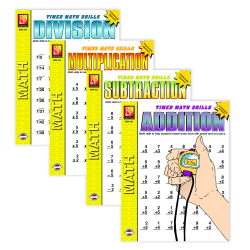 Remedia Publications Timed Math Drills: 4 Book Set