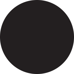 Tape Logic® Removable Round Color Inventory Labels, DL611F, 1", Black, Pack Of 500