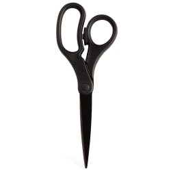 JAM Paper® Precision Scissors, 8", Pointed, Black