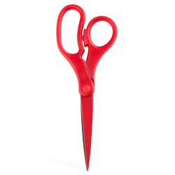JAM Paper® Precision Scissors, 8", Pointed, Red