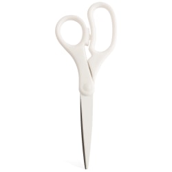 JAM Paper® Precision Scissors, 8", Pointed, White