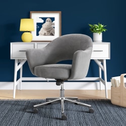 Serta® Valletta Home Office Chair, Dovetail Gray/Chrome