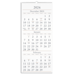 2023-2025 AT-A-GLANCE® 3-Month 15-Month Wall Calendar, 12" x 27", December 2023 to February 2025, SW11528
