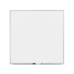 U Brands Melamine Non-Magnetic Dry-Erase Board, 36" X 36", Silver Aluminum Frame, Actual Size 35" X 35" (2889U00-01)