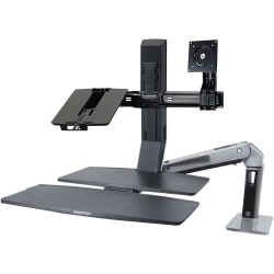 Ergotron® Dual To LCD And Laptop Conversion Kit For WorkFit Workstation, Black, 97-617