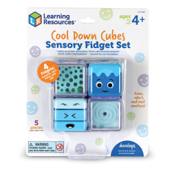 Learning Resources Cool Down Cubes Sensory Fidget Set, Multicolor