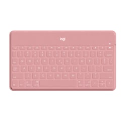 Logitech Keys-To-Go Keyboard - Wireless Connectivity -  iPad, iPhone, Apple TV - iOS - Scissors Keyswitch - Blush