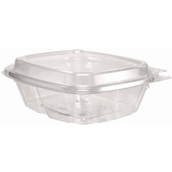 Dart® ClearPac® SafeSeal™ Tamper-Resistant Containers, 8 Oz, 1-15/16"Hx4-15/16"Wx5-1/2"D, Clear, 100 Containers Per Bag, Carton Of 2 Bags - CH8DED