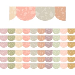 Teacher Created Resources Scalloped Border Trim Packs, 35’, Terrazzo Tones, Set Of 6 Packs