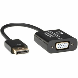 Tripp Lite 6in DisplayPort to VGA Adapter Active Converter DP to VGA M/F DPort 1.2 6 - 6 - 1x DisplayPort Male Digital Video - P13406NVGAV2