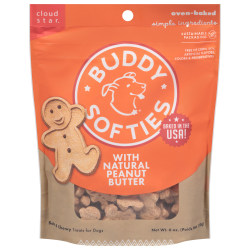 Cloud Star Buddy Soft and Chewy Biscuit Treats, Peanut Butter, 6 Oz, Total Qty 12
