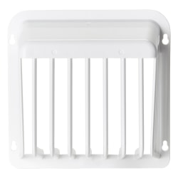 Hy-Guard® Exclusion 6" Plastic Code-Compliant Dryer Exhaust VentGuard™, White