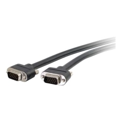 C2G Select 1ft Select VGA Video Cable M/M - In-Wall CMG-Rated - VGA cable - HD-15 (VGA) (M) to HD-15 (VGA) (M) - 1 ft - black