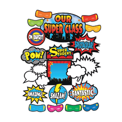Teacher Created Resources Superhero Bulletin Board Set, Multicolor