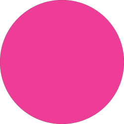 Tape Logic® Removable Round Color Inventory Labels, DL611K, 1", Fluorescent Pink, Pack Of 500