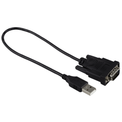 Ativa® USB 2.0 to Serial Adapter, 1’, RS-232 DB9, Black, 26847