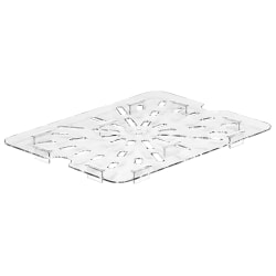 Cambro Camwear GN 1/2 Drain Shelves, 5/8"H x 10-3/8"W x 8"D, Clear, Pack Of 6 Shelves