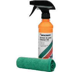 SKILCRAFT Screen & Lens Cleaner Kit - For Lens, Display Screen, Plasma Display - 12 fl oz - Ammonia-free, Alcoho - NSN6831761