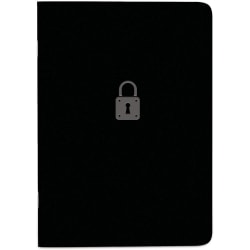 Rediform® Password Notebook, 64 Pages, Black