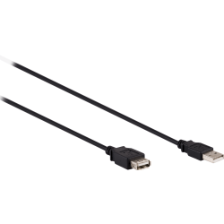 Ativa® USB 2.0 Extension Cable, 10’, Black, 26859