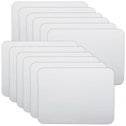 Flipside Products Two-Sided Dry-Erase Boards, 6" x 9", White, Pack Of 12 Boards