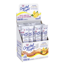Crystal Light On-The-Go Sugar-Free Drink Mix, Iced Tea, 0.08 Fl Oz, 30 Packets Per Box, Pack Of 2 Boxes