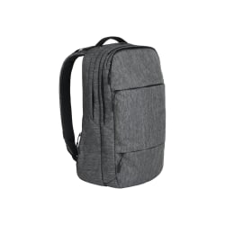 Incase Designs City - Notebook carrying backpack - 17" - gunmetal gray, black heather