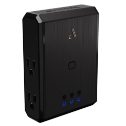 Austere® III Series 3S-PS4-US2 4-AC Outlet 2,500-Joules Power Surge Protector Wall Tap, Black