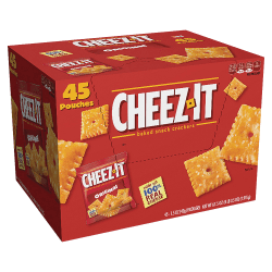 Cheez-It® Baked Snack Crackers, Original Flavor, 1.5 Oz Bags, Box Of 45