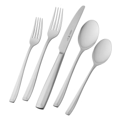 Henckels Lani 65-Piece Stainless Steel Flatware Set, Silver