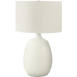 Monarch Specialties Myra Table Lamp, 26"H, Ivory/Cream