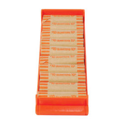 Control Group Coin Trays, Quarters, Orange, Pack Of 4 Trays