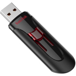 SanDisk® Cruzer Glide USB 3.0 Flash Drive, 64GB, Black