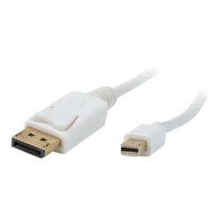 Comprehensive - DisplayPort cable - Mini DisplayPort (M) to DisplayPort (M) - 15 ft - molded - snow white