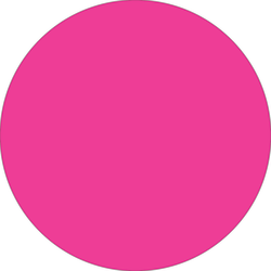 Tape Logic® Removable Round Color Inventory Labels, DL614K, 3", Fluorescent Pink, Pack Of 500