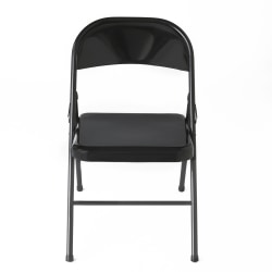 Iceberg Metal Folding Chair, Black