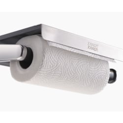 Joseph Joseph Under-Mount Paper Towel Holder, 2"H x 12-1/8"W x 7"D, Silver, Total Qty 1