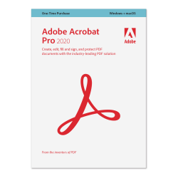 Adobe® Acrobat® Pro 2020, Windows®/Mac, Disc