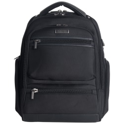 Kenneth Cole Reaction R-Tech Laptop Backpack with USB Charging, Black