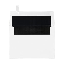 LUX Invitation Envelopes, A7, Peel & Stick Closure, Black/White, Pack Of 1,000