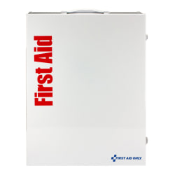 First Aid Only Smart Compliance 150-Person Food Service First Aid Cabinet Without Medication, 22-1/2"H x 17"W x 5-3/4"D