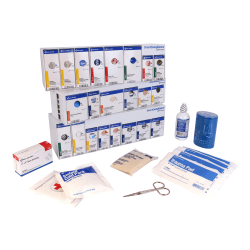 First Aid Only Smart Compliance 50-Person Business First Aid RetroFit Grid Without Medication, 7-1/2"H x 14-3/4"W x 12"D