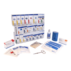 First Aid Only Smart Compliance 50-Person Food Service RetroFit Grid Without Medication, 7-1/2"H x 14-3/4"W x 12"D