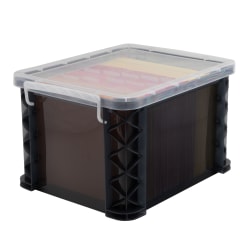 Super Stacker Large Storage Box, 11-1/4"H x 14"W x 17-3/4"L, Gray