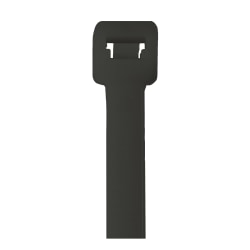 Partners Brand UV Cable Ties, 36", Black, Case Of 100 Ties