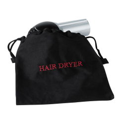 Hospitality 1 Source Hair Dryer Bags, 6" x 11", Black/Red, Case Of 100 Bags