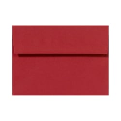 LUX Invitation Envelopes, #4 Bar (A1), Peel & Press Closure, Ruby Red, Pack Of 1,000