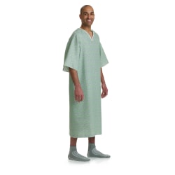 Medline Healing Colors Patient Gowns, 66", Charisma, Pack Of 12