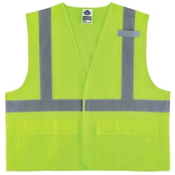 Ergodyne GloWear® Safety Vest, Mesh 8220HL, Type R Class 2, Large/X-Large, Lime