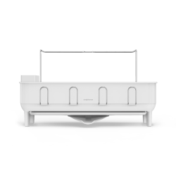 simplehuman Steel Frame Dish Rack, 11-1/2"H x 20-1/4"W x 22-5/16"D, White